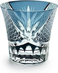 Hand Cut Edo Kiriko Crystal Glass 8oz Whiskey Rock Cocktail Drinking Cup