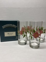 Franciscan Desert Rose Beverage Glasses 15oz Johnson Brothers USA With Box