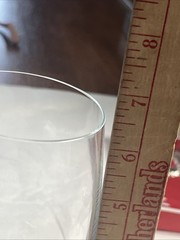 Bohemian Crystal Claudia 6.5” Wine Glasses Faceted Prism Ball Stem Set of 3