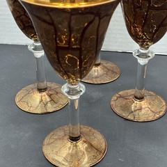 4 Rimmington Vian Goblets Hand Made In England