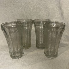 4 Lovely Indiana Glass Recollection Madrid Ice Tea/Drinks Clear 6.5″ Tumblers #2