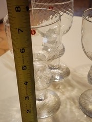 RARE 4 IIttala Finland RITARI Knight Timo Sarpaneva 7″ tall beer wine glasses