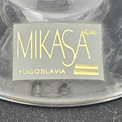 NWT Set Of 2 Mikasa Crystal English Garden Champagne Flutes 10-3/4”