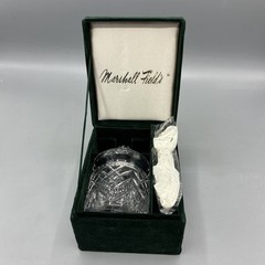 Shannon Crystal Jelly Jar With Spoon in Velvet Marshall Field’s Box
