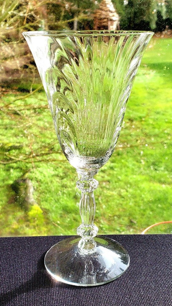CAMBRIDGE CAPRICE Clear 2 Water or 2 Ftd Tumblers or 2 tall Sherbets or 4 Oyster