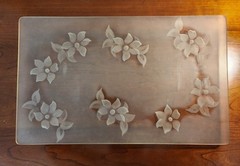 Vintage Etched Glass Enterpiece