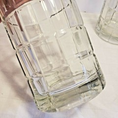 2 Retro Vintage Anchor Hocking Tall Drinking Glasses