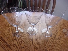 Wine Water Cut Crystal Fantasy 6 1/8″ Wine 11 oz – Set of 9