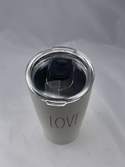 Rae Dunn LOVE Valentines Tumbler COFFEE 17oz Stainless Steel Hot Cocoa Tea New