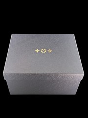 LOUIS VUITTON x Baccarat Crystal Monogram Tumbler Glass Pair Set w/ Box Rare