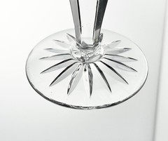 1940s Vintage Kosta-Boda Crystal Panel Coupe Compote Stem Bowl 5” Signed