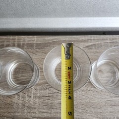 Lot Of (6) Tumbler Rocks Glass Clear Base Cup