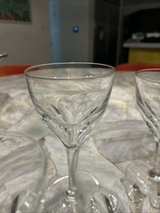 Val St Lambert? Wine & Goblet Glasses Set 7 Varied