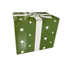 Temp-tations by Tara Mug Green & White Polka Dot 16 oz w/ Gift Box pottery