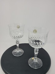 TWO Vintage Cristallerie Zwiesel German Echt Bleikristall Crystal Glasses