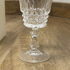 2 VTG W M Dalton Finely Blown 24% French Lead Crystal CORDIAL Verite Pattern Box