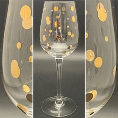 Mikasa Cheers Metallics Gold 4 Piece Stem Wine Glasses Made in China 9″t 14oz