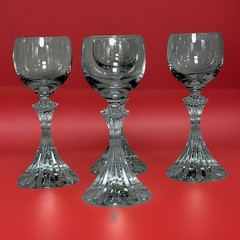 4-Mikasa ‘The Ritz’ Elegant Wine Goblets 6” /2.5 Oz Valentines Gift Cut Crystal