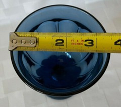 Noritake Provincial Colonial Dark Blue Water Goblet 5.5″ Glass Vintage Japan