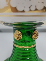 ROEMER GERMAN Military Assistance Wine GLASS Goblet w/ Etched Grapes 1963