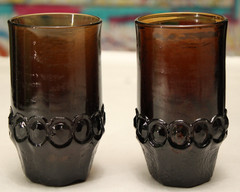 Vintage Tiffin Franciscan Madeira Smoke Brown Flat Tumbler Set of 8