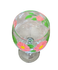 Franciscan Desert Rose Wine Glass 6.5” Painted Pink 8 Available Price Per Glass