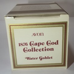 AVON 1876 Cape Cod Collection Water Glass Goblet With Original Box, New Open Box