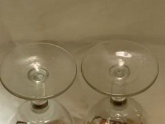Libbey Autumn Owls And Friends 2 Drinking Glasses Goblets Woodland Animal
