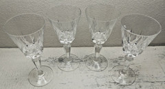 Set of 4 Mikasa Cambridge Cordials Glasses Crystal Stemware 4 3/4″t x 2 1/8″dia.