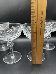 Waterford Crystal Curraghmore 5.5″ Champagne Tall Sherbet Glasses Set of 4