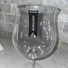 Waterford Crystal Elegance Burgundy Wine Glasses Pair RARE
