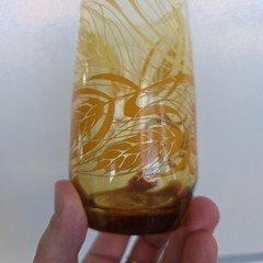 Vintage Anchor Hocking Amber Wheat Juice Glass 5″
