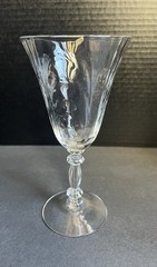 Vintage Cambridge Caprice Clear Water Goblets 6 Wine Glasses 9oz Bar Cocktail