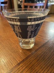 Hazel-Atlas Jasperware Egyptian Blue Glass