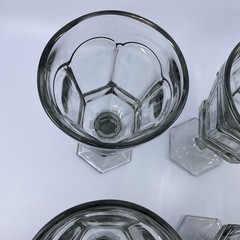Fostoria Virginia Smokey Gray Water Goblets 7 1/4” – Set Of 6