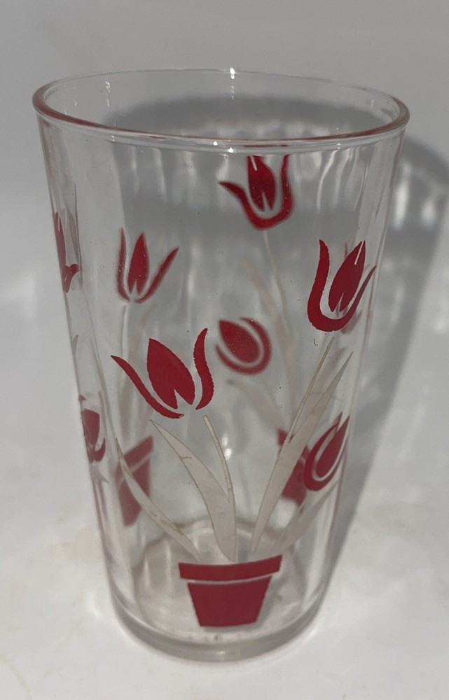 Vintage Kraft Swanky Swig Tulip #1 Large 4-5/8 Inch Tumbler c.1937