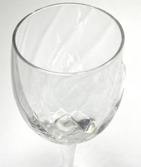 Two Pretty Swirled Bowl 3oz Cordials 6 3/4″ Tall