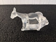 Crystal Donkey Attributed To Lalique
