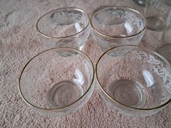 15 Vintage Bartlett Collins 22Kt Gold Trim Grapevine 13 oz Glasses / Tumblers
