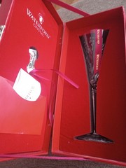 WATERFORD 12 Days of Christmas PARTRIDGE IN A PEAR TREE Flute w/ Charm NEW
