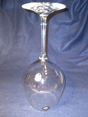 Pair Of Clear Crystal Oversized Wine Glasses Goblets Large 9″ 22 Ounces Stickers