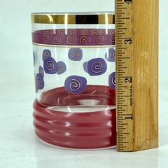 Barware Drinking Glass 1990s Sakura or Sango 8oz Tumbler Vtg Tableware Drinkware