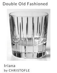 Christofle Iriana Discontinued Double old fashion crystal glass Excellent