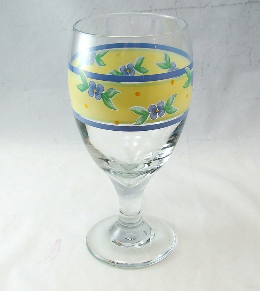 Pfaltzgraff SUMMER BREEZE Iced Tea Goblet(s) Measures 7 1/8″ x 3 1/4″