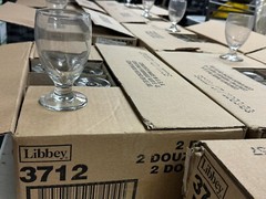 8 boxes of 3712 Libbey Goblet Glasses (10.5 oz)