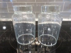 Vintage Libbey ACCENT Clear 4 1/2″ Glass Tumblers Solid Base RARE LOOK
