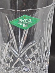 Shannon By Godinger 24% Lead Crystal Dublin Highball Glass 5.5″ H 10oz Slovakia