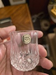 Cristal d’Arques Longchamp 24% Lead Crystal 6 Goblets Shot Glasses 2.2 Ounces