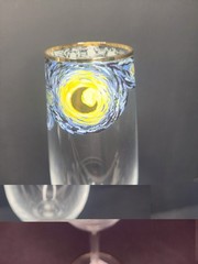 Van Gogh Starry Night The Impressionists Champagne Flute Glass Set Of 2