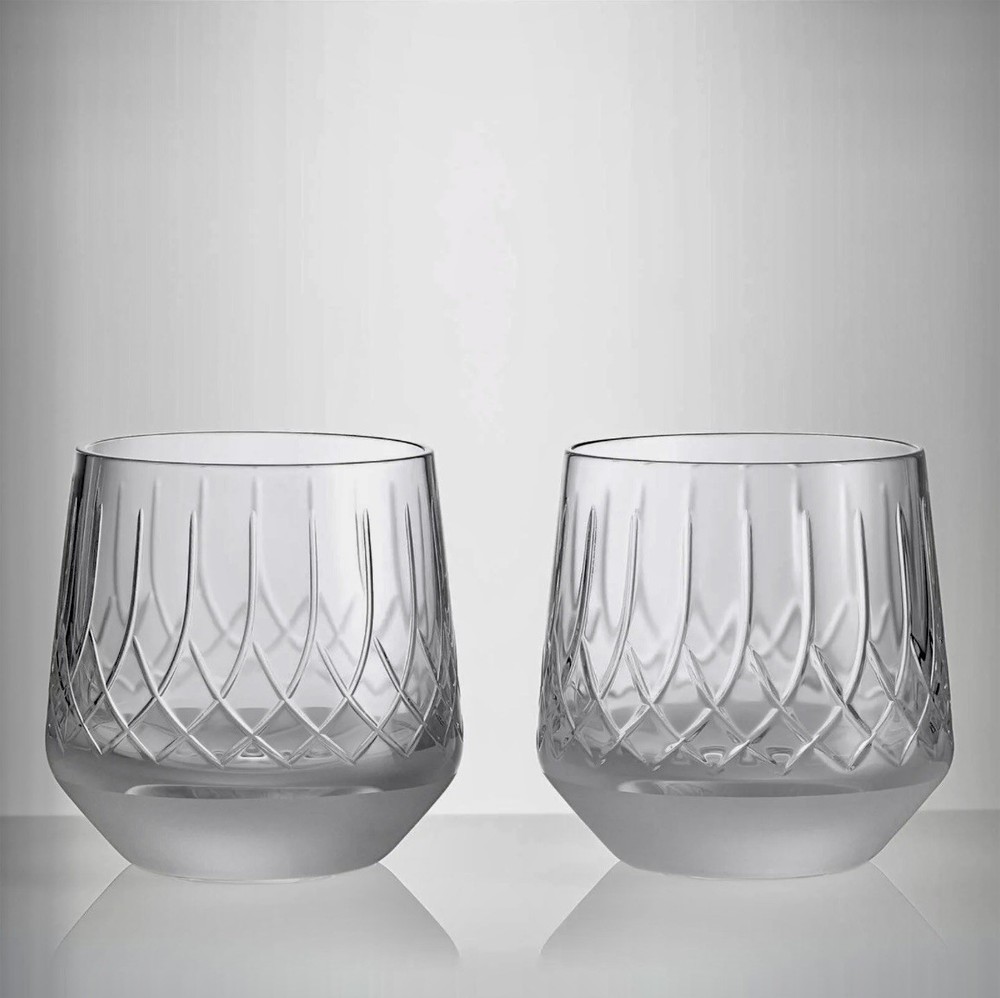 Waterford Lismore Arcus Double Old Fashioned Tumbler Glass 11.5 oz Set of 2 BNIB